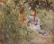 Berthe Morisot Mother and her son in the garden Spain oil painting artist